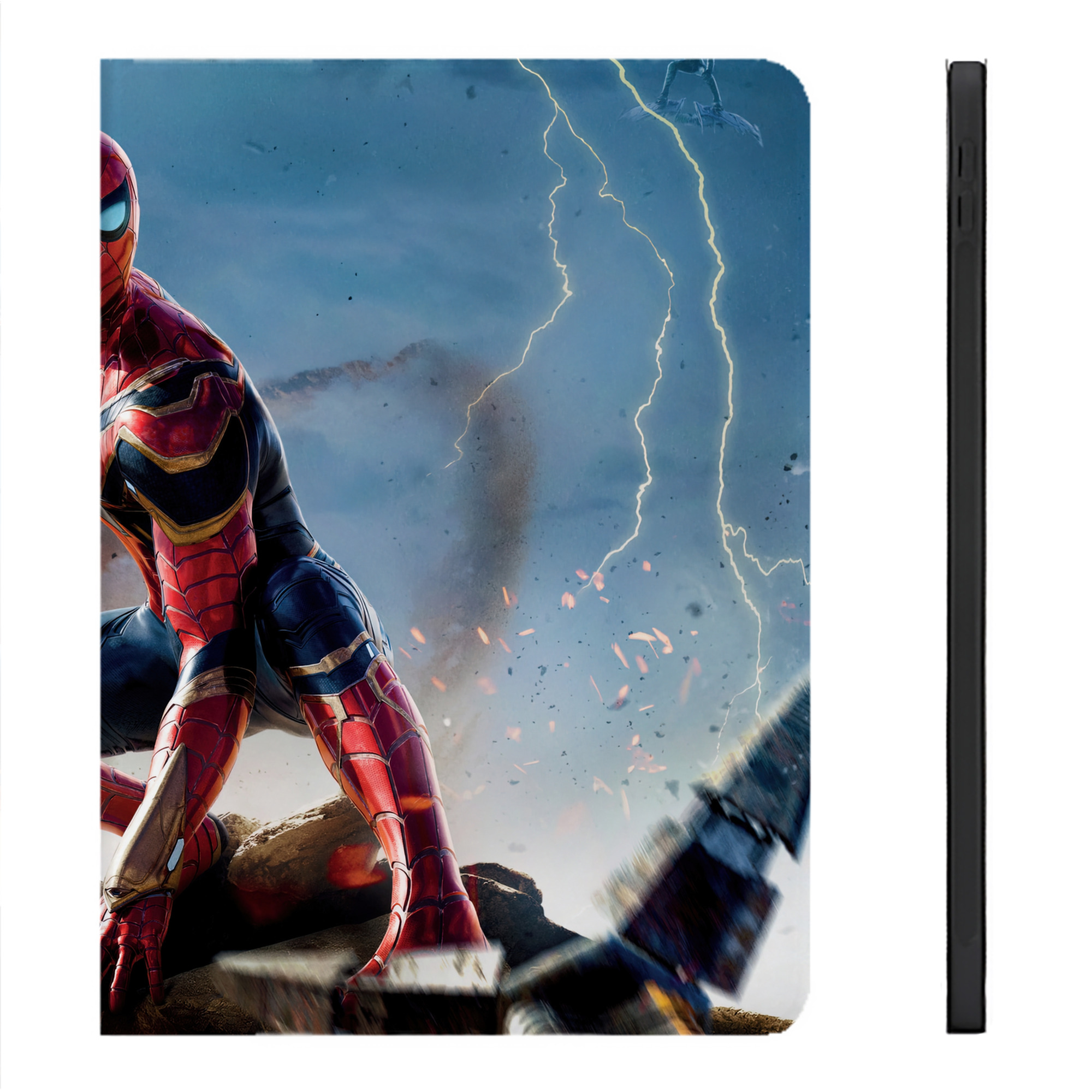 （画像用） Spider Man スパイダーマン IPadケース ペンホルダー付き ブックスタイルデザイン
